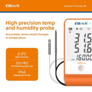 Nhiệt ẩm kế tự ghi Elitech GSP-6