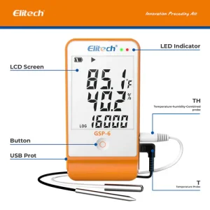 Nhiệt ẩm kế tự ghi Elitech GSP-6